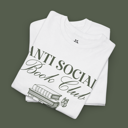 Antisocial Book Club  T-Shirt - Perfect for Book Lovers