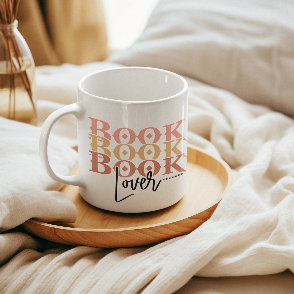 Book Lover Ceramic Mug - 11oz  for Literary Enthusiasts