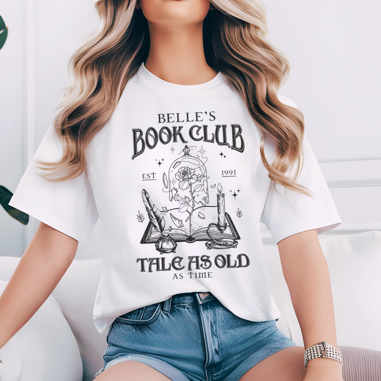 Belle's Book Club Tshirt - Gift for Reader