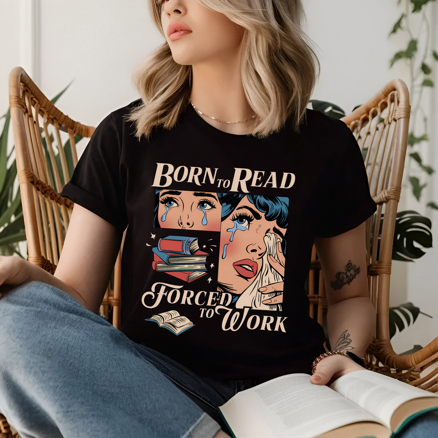 Born To Read Bookish Shirt, Funny Reader Book Addict Tee, Spicy Books Sweater, Smut Shirt, Aesthetic Womens Tshirt