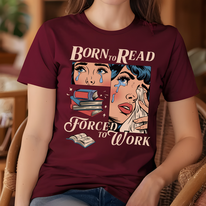 Born To Read Bookish Shirt, Funny Reader Book Addict Tee, Spicy Books Sweater, Smut Shirt, Aesthetic Womens Tshirt