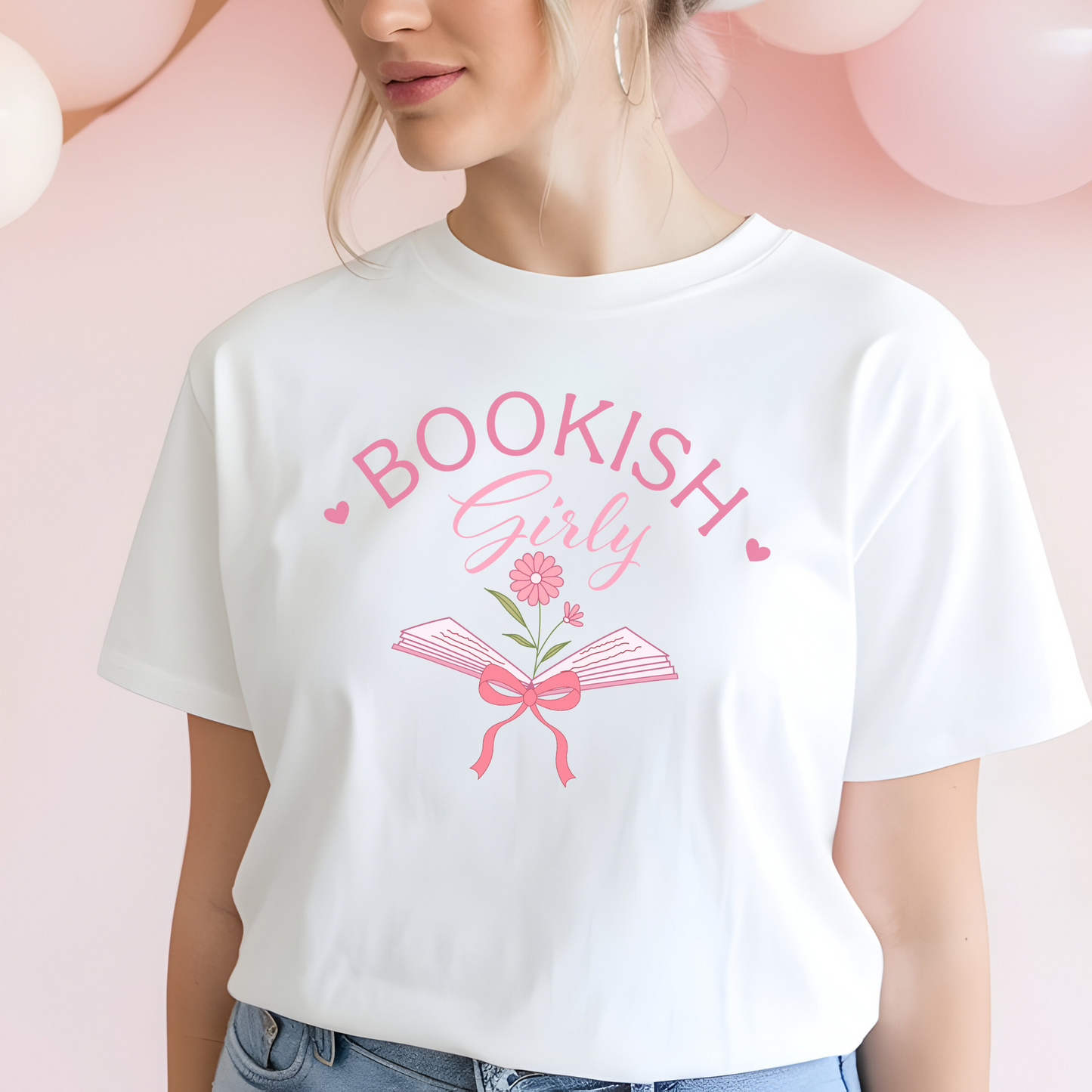 Bookish Girly T-Shirt - Perfect Gift for Book Lovers