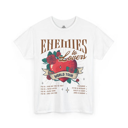 Enemies to Lovers World Tour Tshirt - Heart & Rose Design