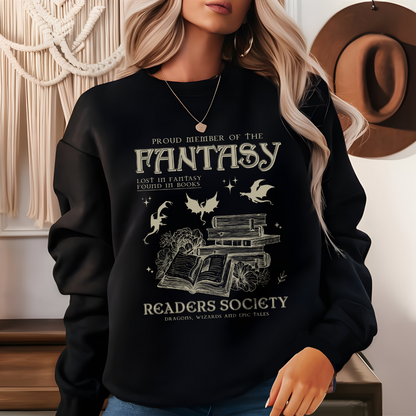 Fantasy Reader Club Sweatshirt - Book Club Shirt, Gift for Reader