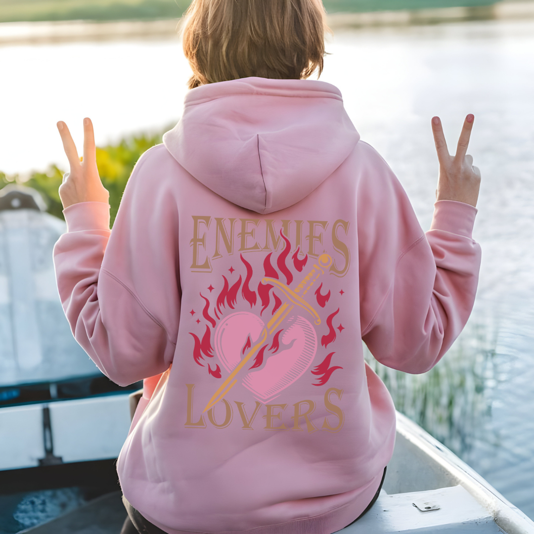 Enemies to Lovers Graphic Hoodie - Unisex,  Books Lover Gift