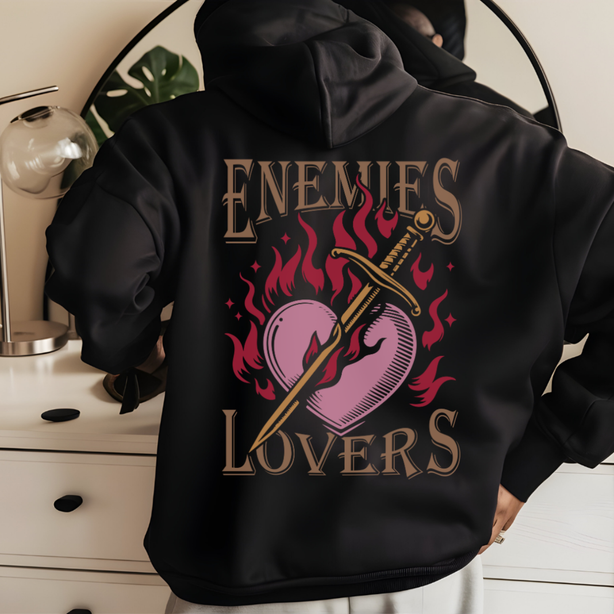 Enemies to Lovers Graphic Hoodie - Unisex,  Books Lover Gift