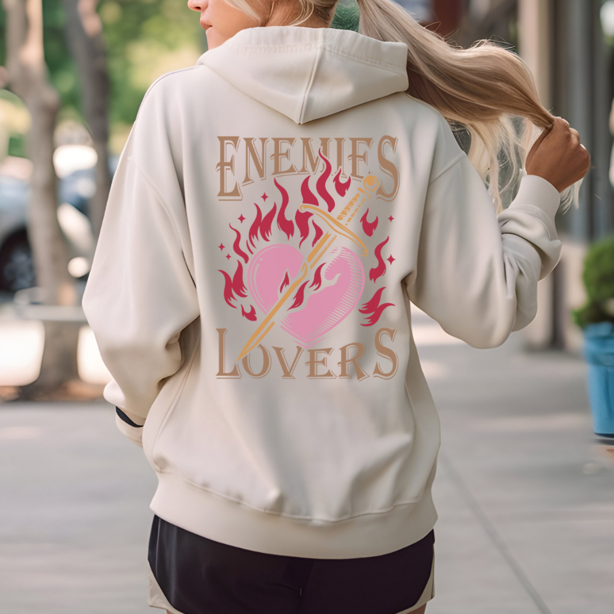 Enemies to Lovers Graphic Hoodie - Unisex,  Books Lover Gift