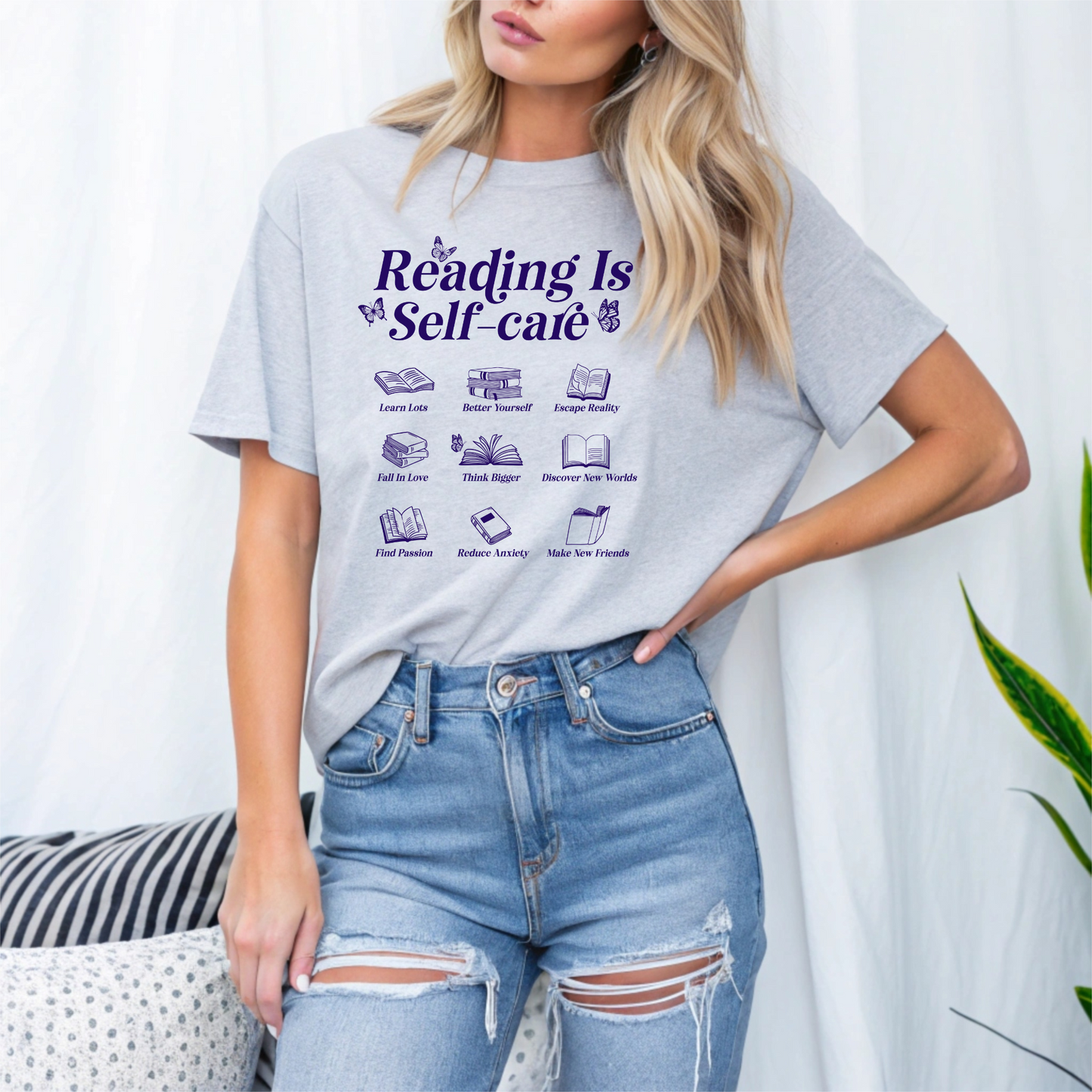 Reading Is Self-Care Shirt | Bookish Mental Health Shirt