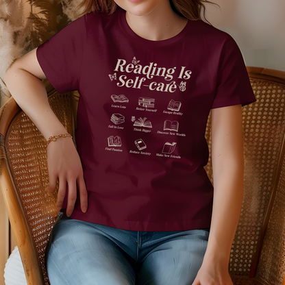 Reading Is Self-Care Shirt | Bookish Mental Health Shirt