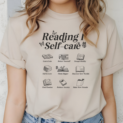 Reading Is Self-Care Shirt | Bookish Mental Health Shirt