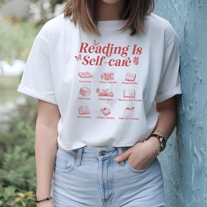 Reading Is Self-Care Shirt | Bookish Mental Health Shirt